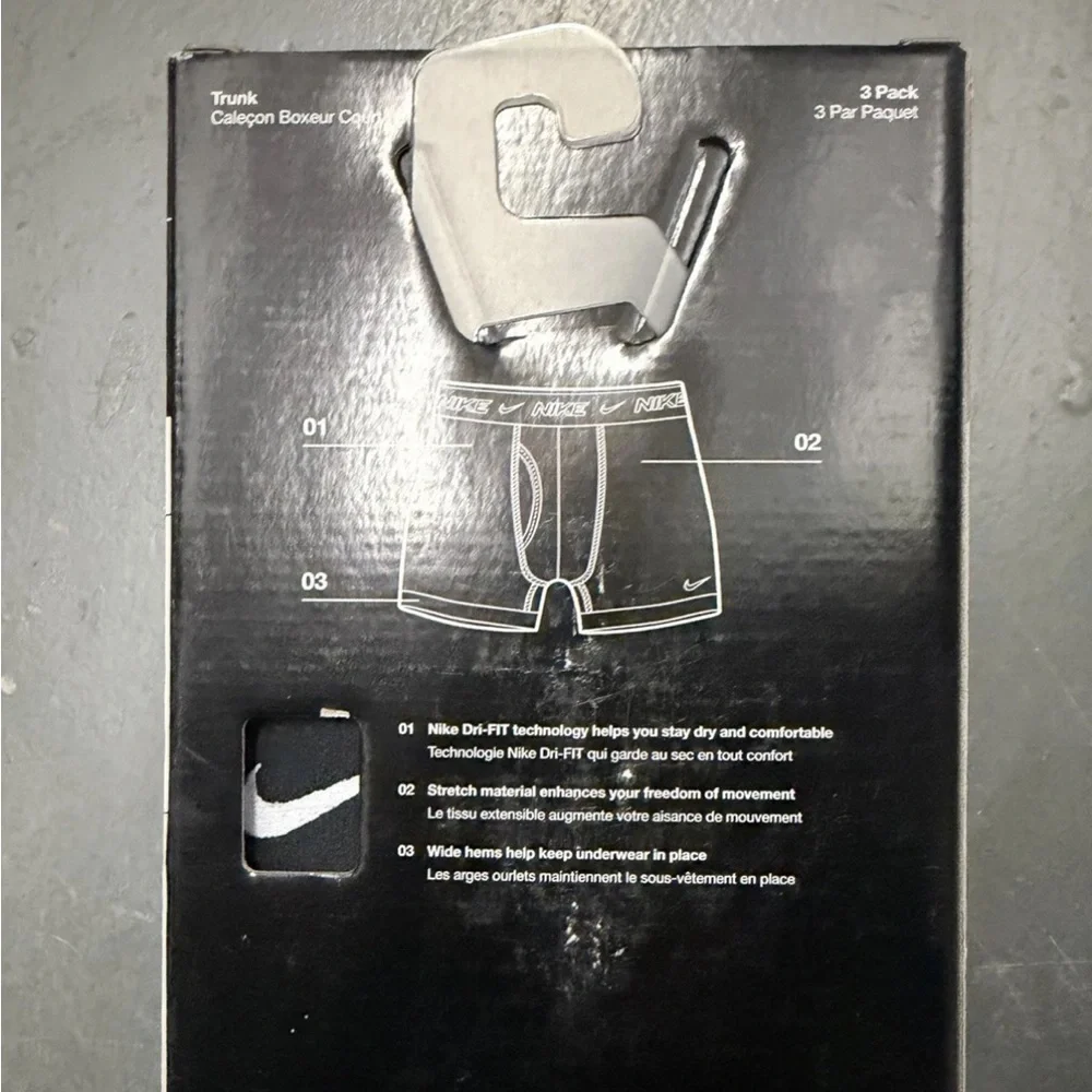 Nike Dri-FIT Essential Men’s Small Cotton Stretch Boxer Briefs Trunks Set Of 3